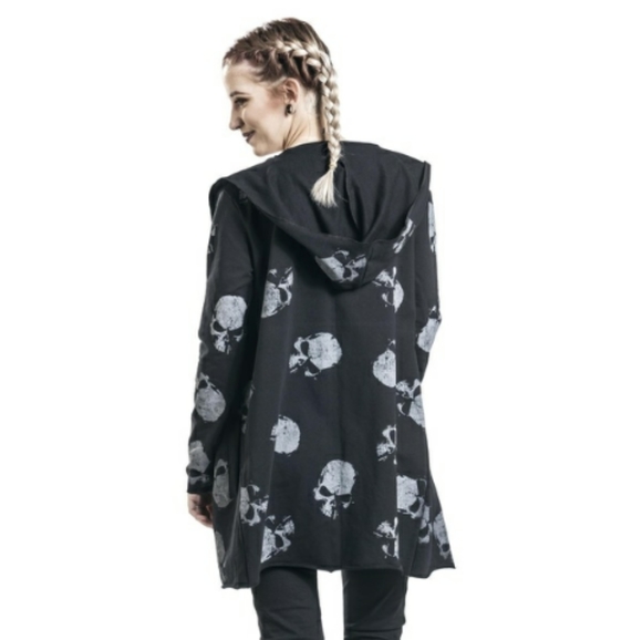 Skull hooded cardigan - Picture 2 of 4